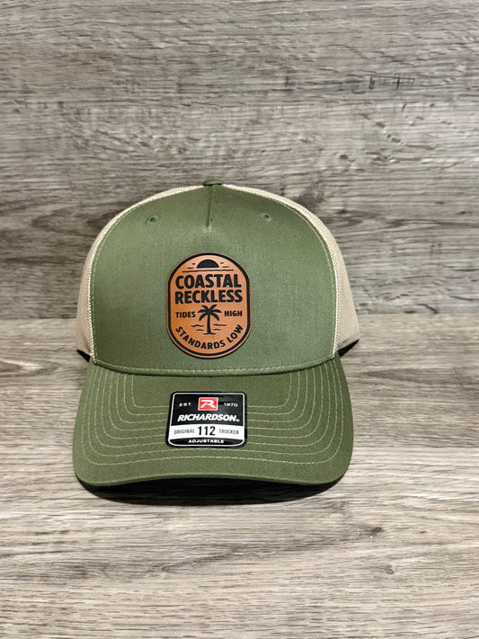 Leather Patch - Olive/Khaki
