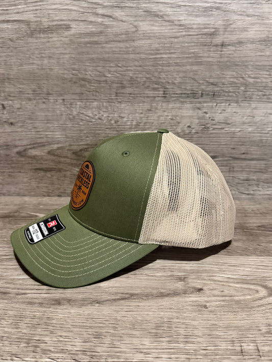 Leather Patch - Olive/Khaki