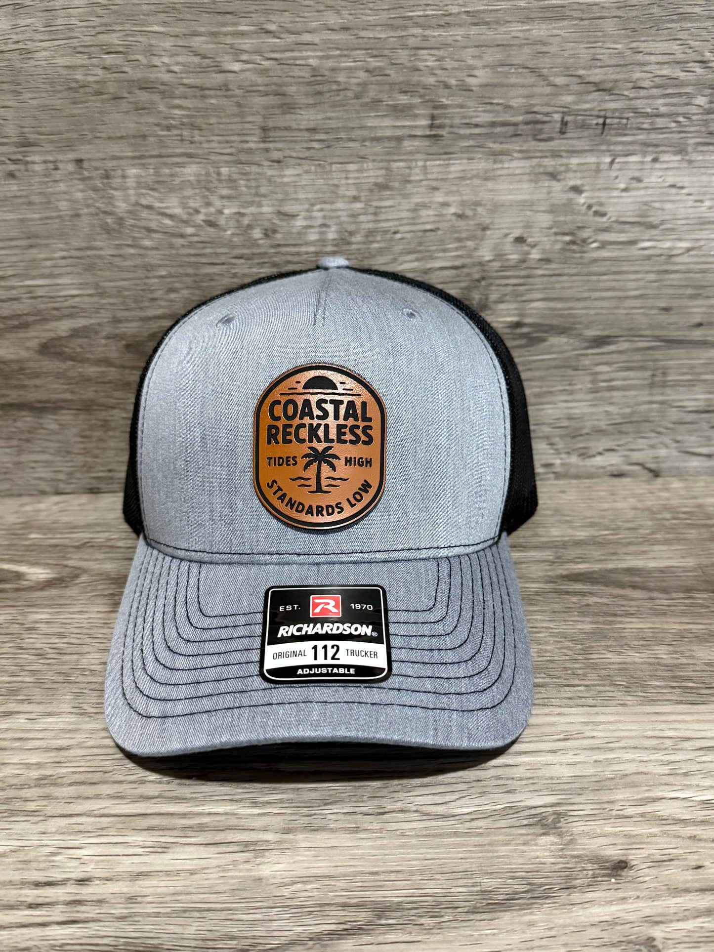 Leather Patch - Gray/Black