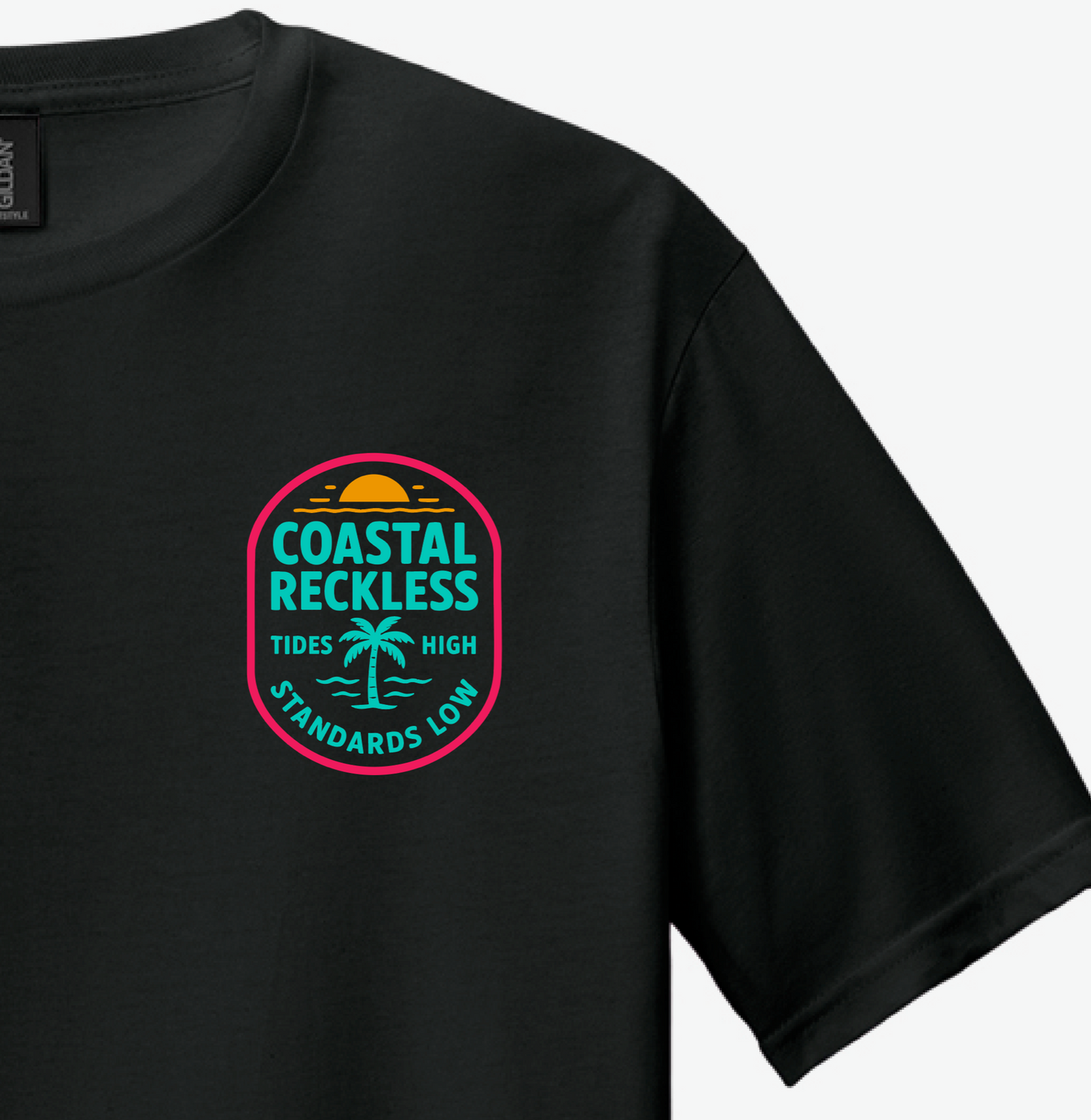 Coastal Reckless Sunset Skeleton Tee